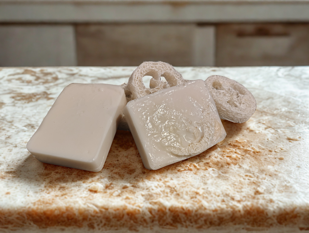 Loofah Tallow Soap Bar 4oz