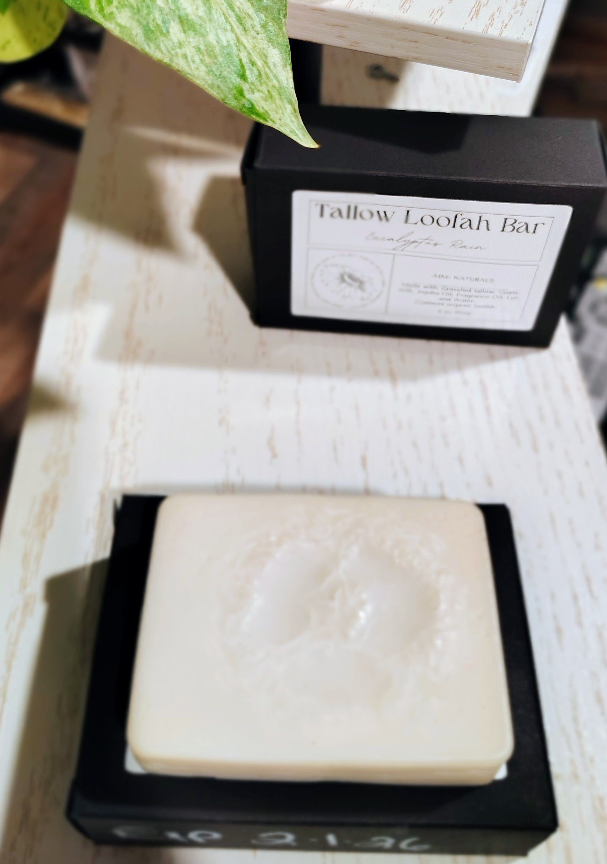 Loofah Tallow Soap Bar 3oz